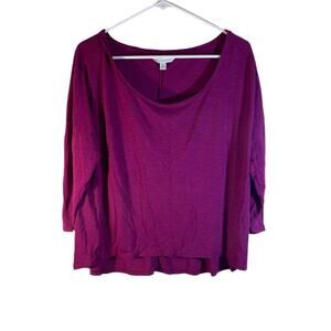 American Eagle Drop neck Purple Top Size Large